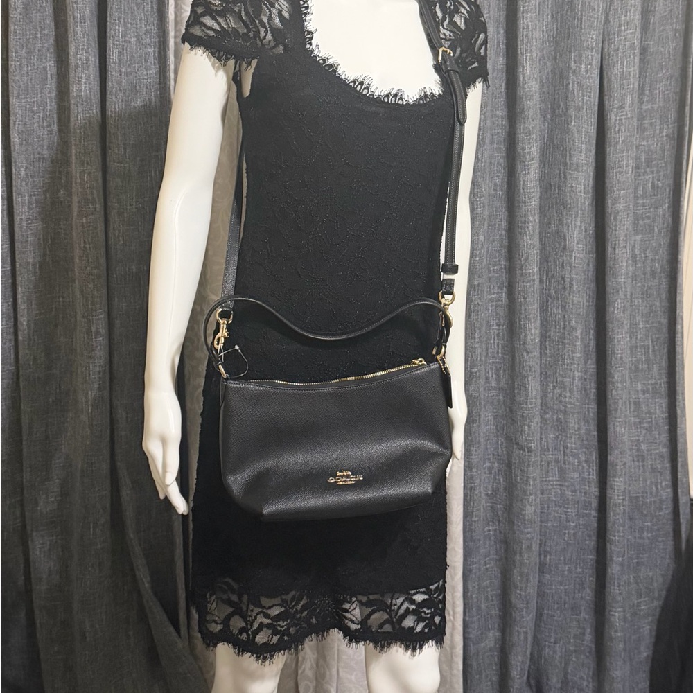 Coach Leather Crossbody CW390 Black Leather Shoulder Bag NWOT